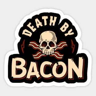 Death By Bacon Sticker
